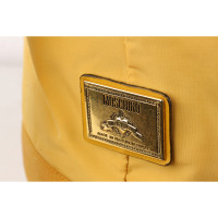 Moschino Rucksack aus Canvas in Gelb