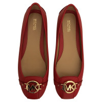 Michael Kors Pumps/Peeptoes aus Leder in Rot