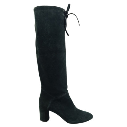 Casadei Stiefel aus Wildleder in Schwarz