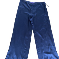 Ralph Lauren Paire de Pantalon en Soie en Bleu