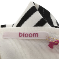 Bloom vestito lavorato a maglia in crema / nero