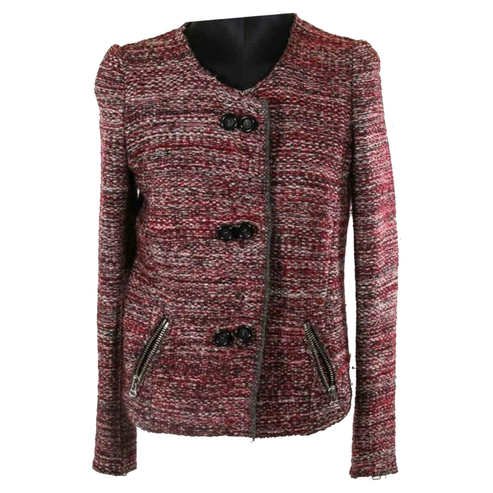 Isabel Marant Jacket/Coat Wool in Bordeaux