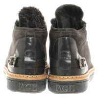 Agl Sneaker in Pelle in Grigio