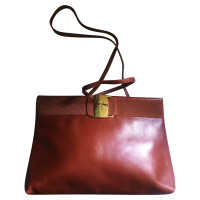 Salvatore Ferragamo Shoulder bag Leather in Brown