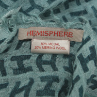 Hemisphere Tuch mit Label-Print
