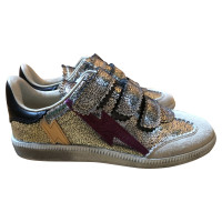 Isabel Marant Leather sneakers in silver
