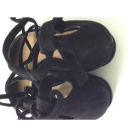 Diane Von Furstenberg Slipper/Ballerinas aus Wildleder in Schwarz