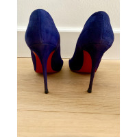 Christian Louboutin Pumps/Peeptoes en Daim en Bleu