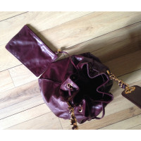 Chanel Shoulder bag Leather in Bordeaux