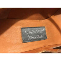 Lanvin Pumps/Peeptoes aus Leder in Ocker