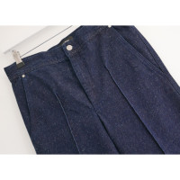 Isabel Marant Paire de Pantalon en Coton en Bleu