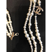 Chanel Collier en Perles en Crème