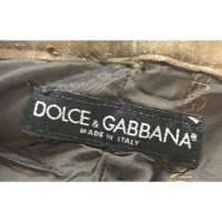 Dolce & Gabbana Paire de Pantalon en Daim en Olive