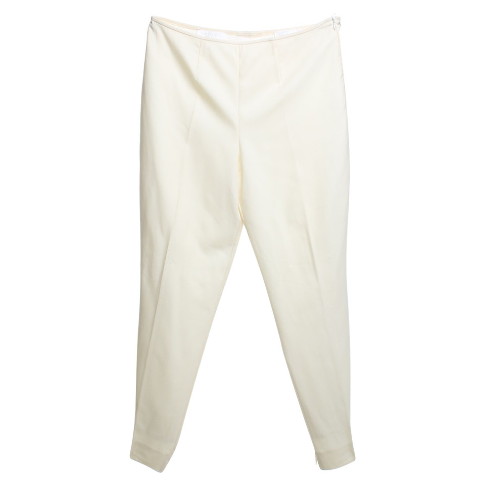 Escada pantaloni Capri in crema bianca