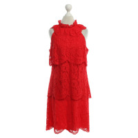 Reiss Spitzenkleid in Rot