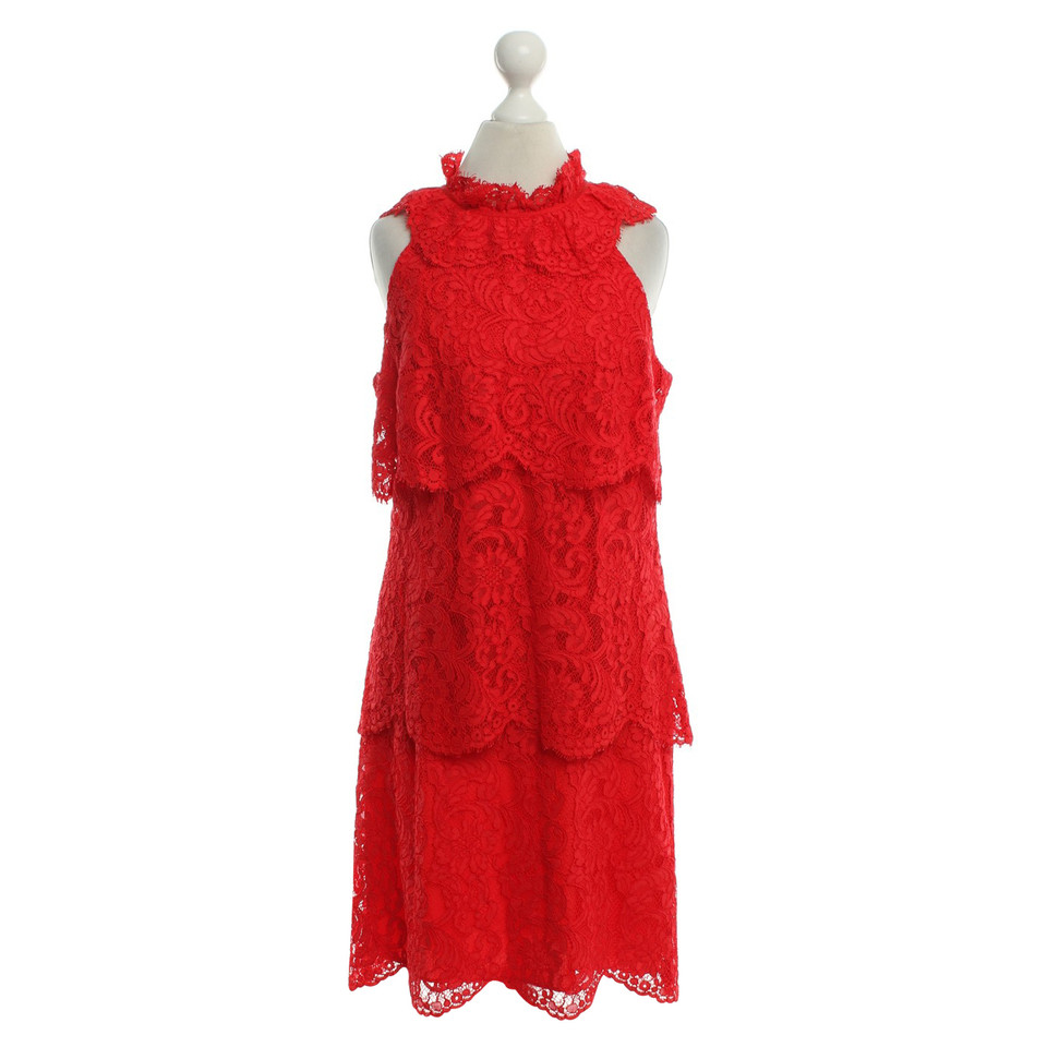 Reiss robe de dentelle en rouge