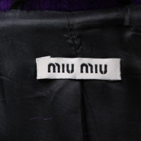 Miu Miu Jacke/Mantel in Violett