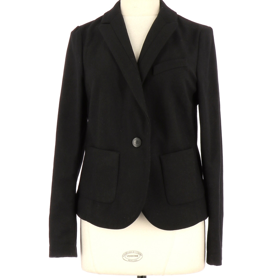 Comptoir Des Cotonniers Jacket/Coat Wool in Black