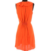 Armani Kleid aus Leinen in Orange