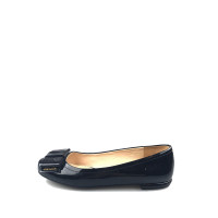 Prada Slipper/Ballerinas aus Leder in Schwarz