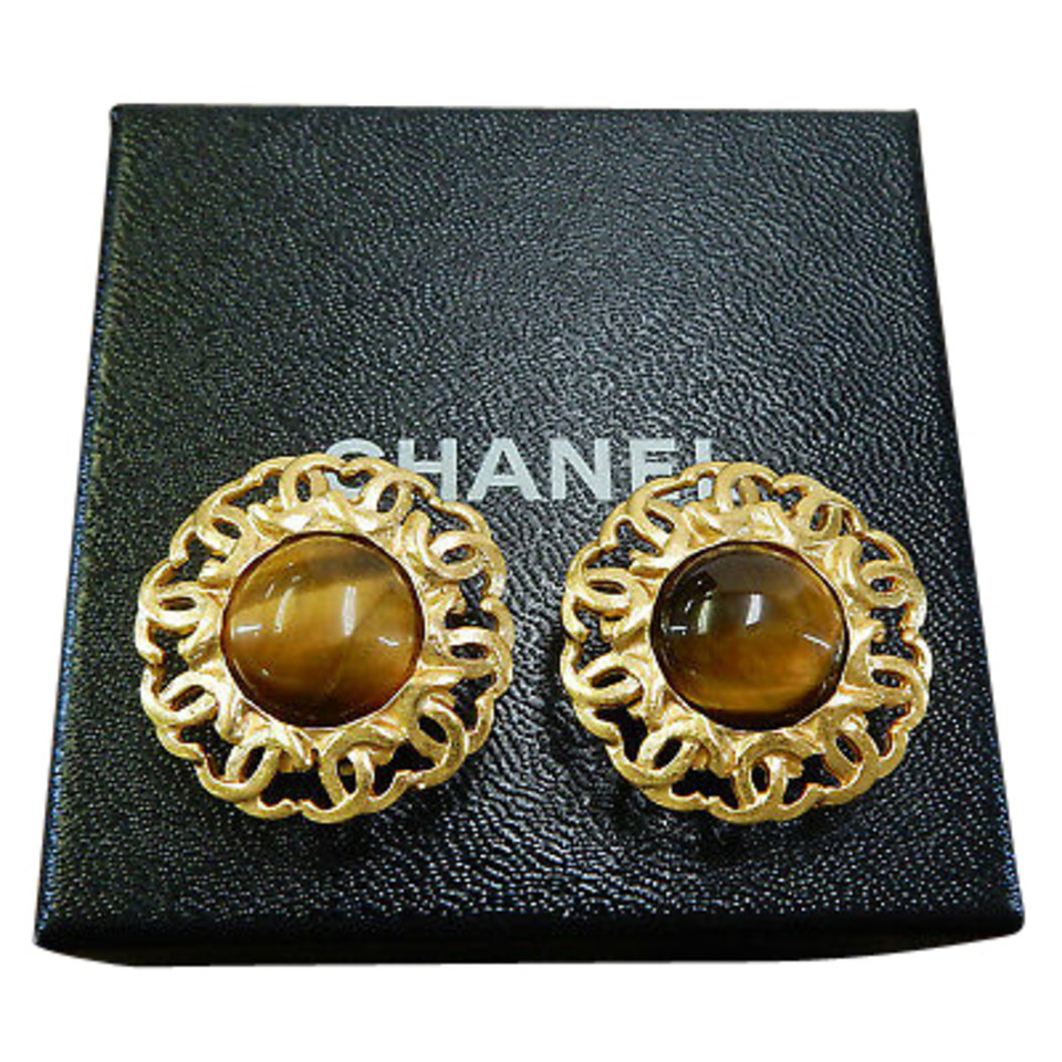 Chanel Boucle d'oreille en Or jaune en Doré