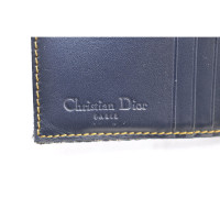 Christian Dior Täschchen/Portemonnaie aus Canvas in Blau