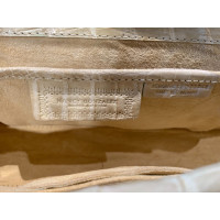 Nancy Gonzalez Clutch Bag Leather in Beige