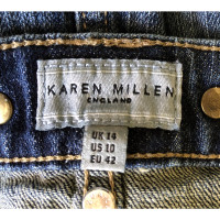 Karen Millen Rock aus Baumwolle in Blau