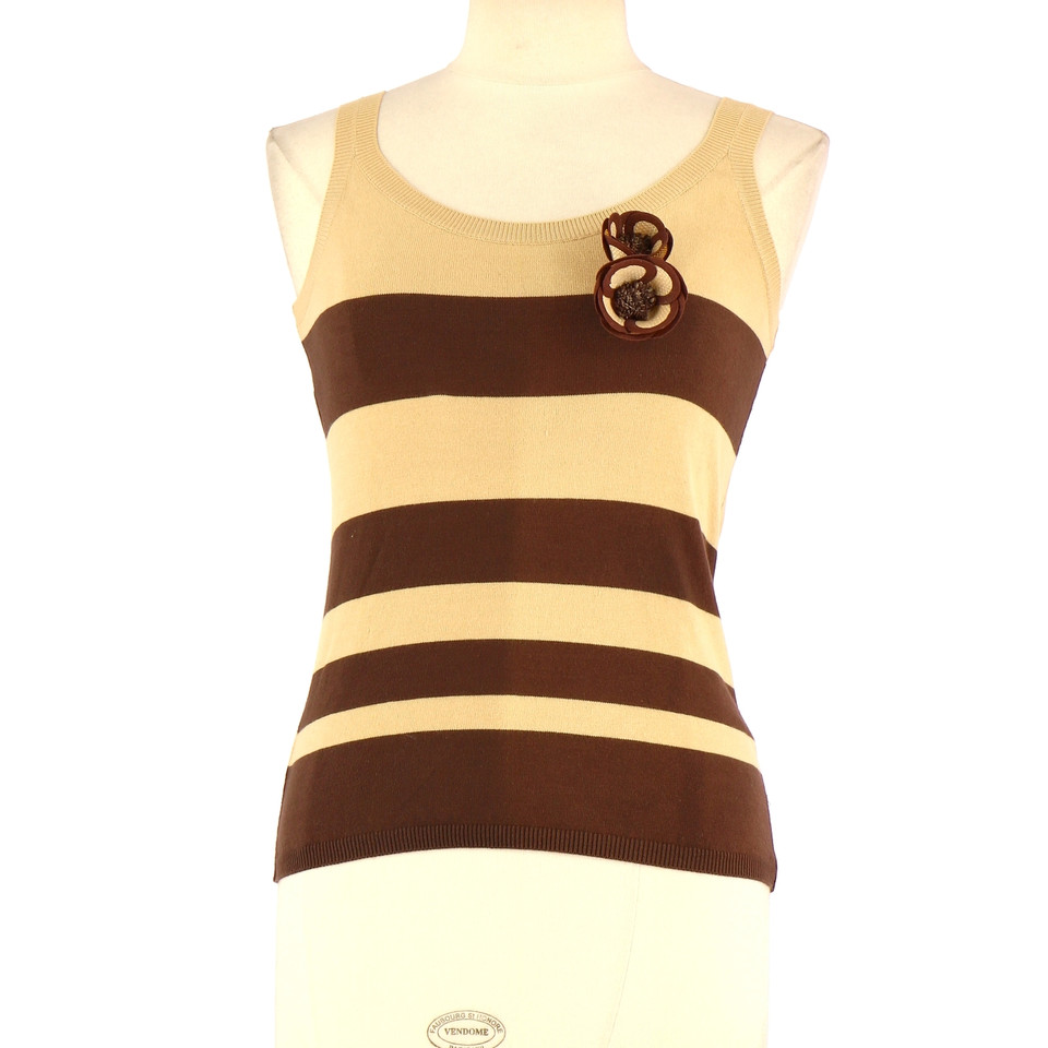 Moschino Cheap And Chic Top Cotton in Brown