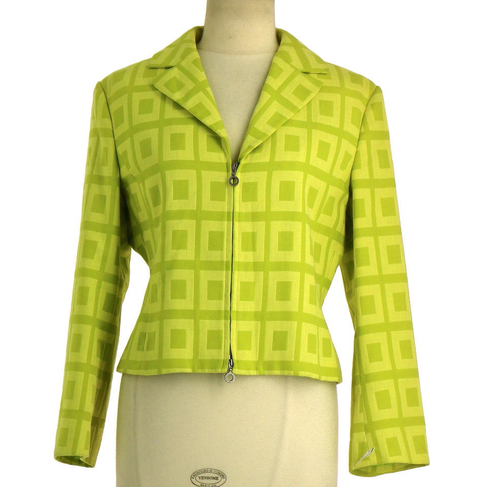 Versace Giacca/Cappotto in Cotone in Verde