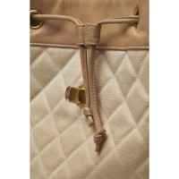 Chanel Shoulder bag Cotton in Nude