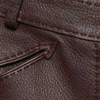 Hermès Hose aus Leder in Braun