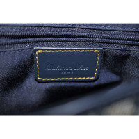 Christian Dior Saddle Bag en toile bleu