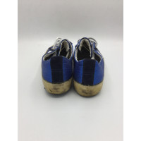 Golden Goose Trainers Canvas in Blue