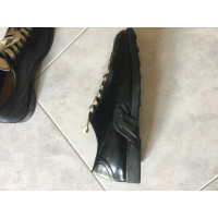 Armani Jeans Trainers Leather in Black