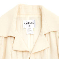 Chanel Jas/Mantel Wol in Crème