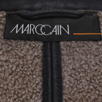 Marc Cain Leren jas in zwart