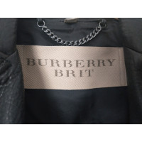 Burberry Jas/Mantel Leer in Zwart