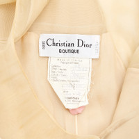 Christian Dior Kleid aus Seide in Beige