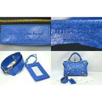 Balenciaga City Bag aus Leder in Blau