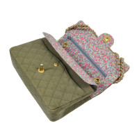 Chanel Classic Flap Bag en Toile en Kaki