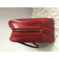 Hermès Plume 28 Leer in Rood