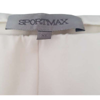 Sport Max Paire de Pantalon en Coton en Crème