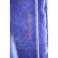 Yves Saint Laurent Belle de Jour Clutch Patent leather in Blue