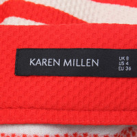 Karen Millen Rock in Rot/Beige