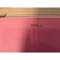 Furla Clutch aus Leder in Rosa / Pink