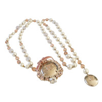 Chanel Perlen-Gürtel-Sautoir mit CC-Schild