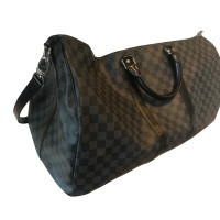 Louis Vuitton Keepall 55 en Toile en Noir