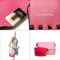 Valentino Garavani Rockstud Bag Small aus Leder in Pink