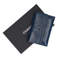 Chanel Sac à main/Portefeuille en Cuir en Bleu